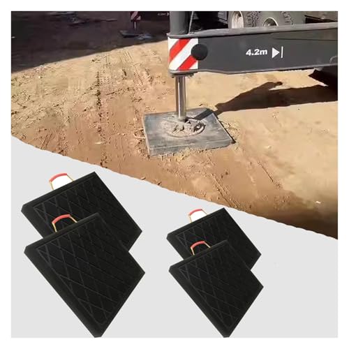 Robuste Kranausleger-Pads – 7,6 cm dicke Stabilisator-Wagenheber-Pads mit Griff für Betonpumpen und Schaufelwagen, Wohnmobil- und Wohnmobil-Nivellierung von Generisch