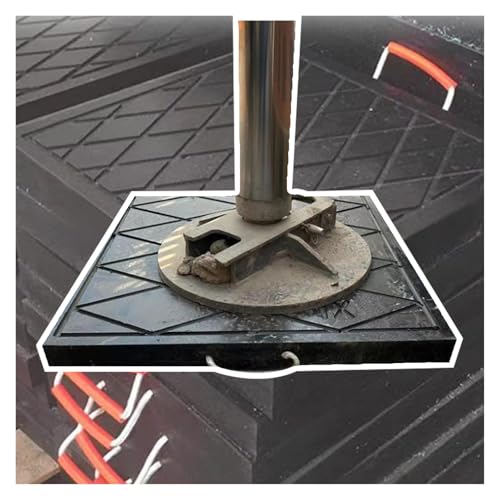 Robuster, quadratischer Ausleger-Wagenheber-Pad – rutschfester Stabilisator für Kran, Eimerwagen, Wohnmobile, Wohnwagen – tragbarer, stapelbarer Landeplatz von Generisch