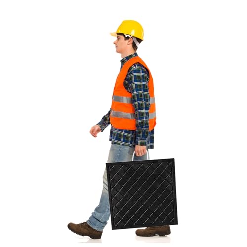 Robuster, schwarzer Stabilisierungs-Wagenheber – 2 Stück dicke Ausleger-Pads für Kran, Abschleppwagen und Wracker – langlebige, abriebfeste, nicht sinkende Nivellierpads mit strukturierter Oberfläche Robuster, schwarzer Stabilisierungs-Wagenheber – 2 Stück dicke Ausleger-Pads für Kran, Abschleppwagen und Wracker – langlebige, abriebfeste, nicht sinkende Nivellierpads mit strukturierter Oberfläche von Generisch
