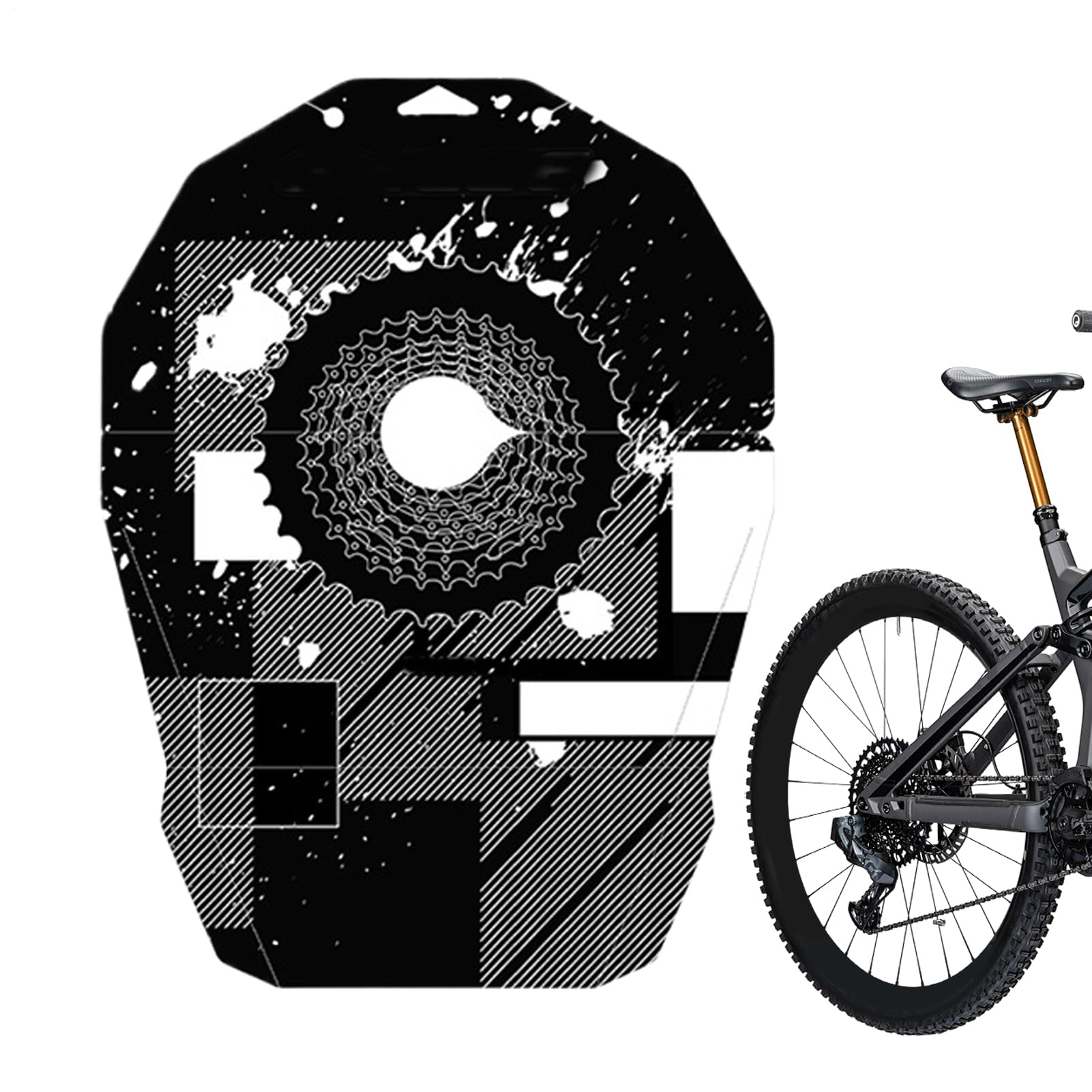 Rotor, Fahrradscheibenbremsabdeckungen, 50 x 37 cm, schützend, wasserdicht, leicht, Öl, Schlamm, Schmutzbarriere für Fahrradreinigung, Scheibenschutz sorgt für Langlebigkeit von Generisch