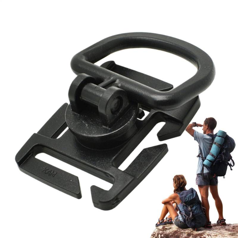 Rucksack-Wasserschlauch-Clip - Sichere Schlauchclips für Wasserschläuche | 360 Grad drehbare Getriebe Wasserrohr-Schlauchschelle | D-Typ-Wasserrohr-Clip für Trinkrucksäcke & Outdoor-Abenteuer von Generisch