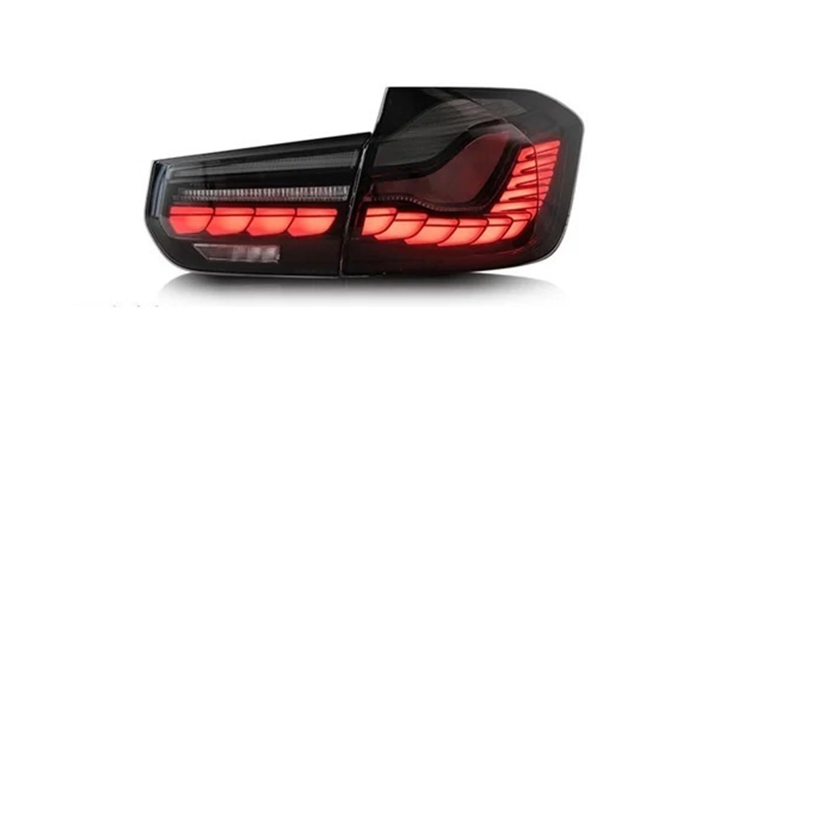 Rücklichtbaugruppen Auto Zubehör Rücklicht Für BMW F30 F35 F80 2012-2018 Für Limousine DRL Nebel Hinten Anhänger lampen drehen Für Signal Voiture Für Stecker Lampe(1SET SMOKED) von Generisch