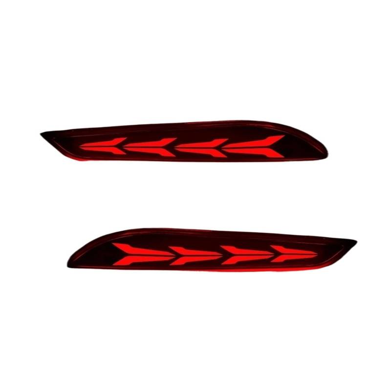 Rücklichter Auto Stoßstange Hinten Licht Montage für Chevrolet für Cruze 2017 2018 Dynamische Blinker für Signal Bremse Warnung Reflektor fahren Lampe(Smoked Shell,Style B) von Generisch