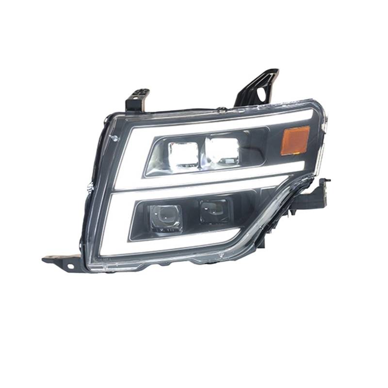 Rücklichter Kopf lampe Für Mitsubishi für Pajero V93 scheinwerfer V97 V87 2009-2021 Dynamische Scheinwerfer DRL Projektor 4 objektiv Lampe Zubehör(Right Hand Drive) von Generisch