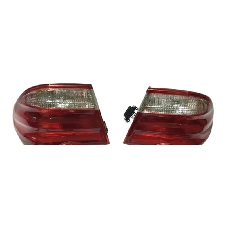 Rücklichter Rücklicht-Bremslicht-Blinker für Signal-Heckstoßstangen-Lichtreflektor für Mercedes für Benz E-Klasse(Outer lights 2pcs) von Generisch