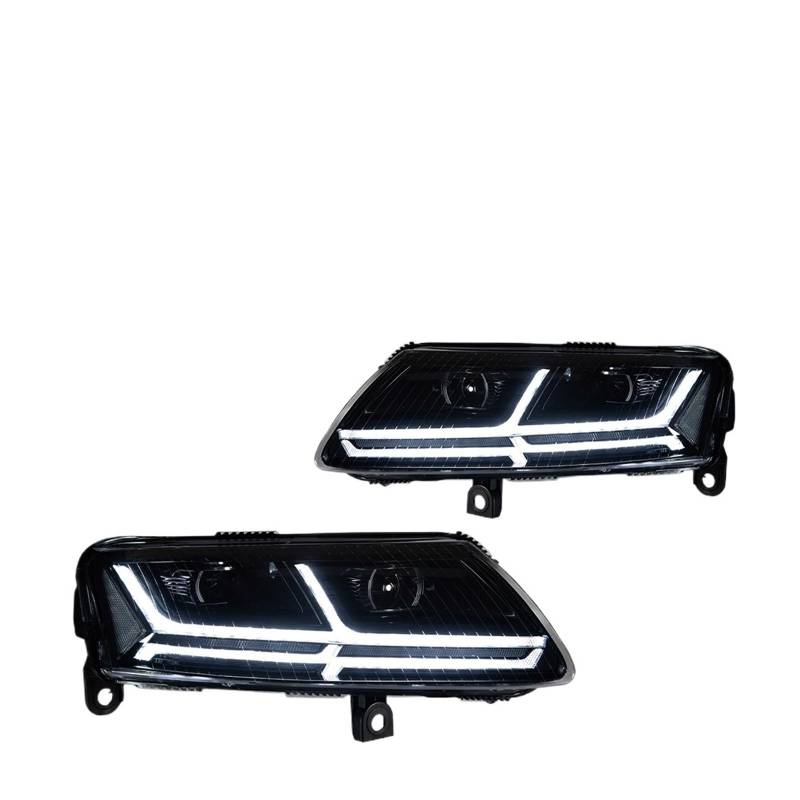 Rücklichtmontage AKD Auto-Styling für A6-Scheinwerfer 2005–2011 A6 C5 C6 -Scheinwerfer dynamisch für Signalanimation DRL Bi für Xenon-Autozubehör(Left Hand Drive) von Generisch