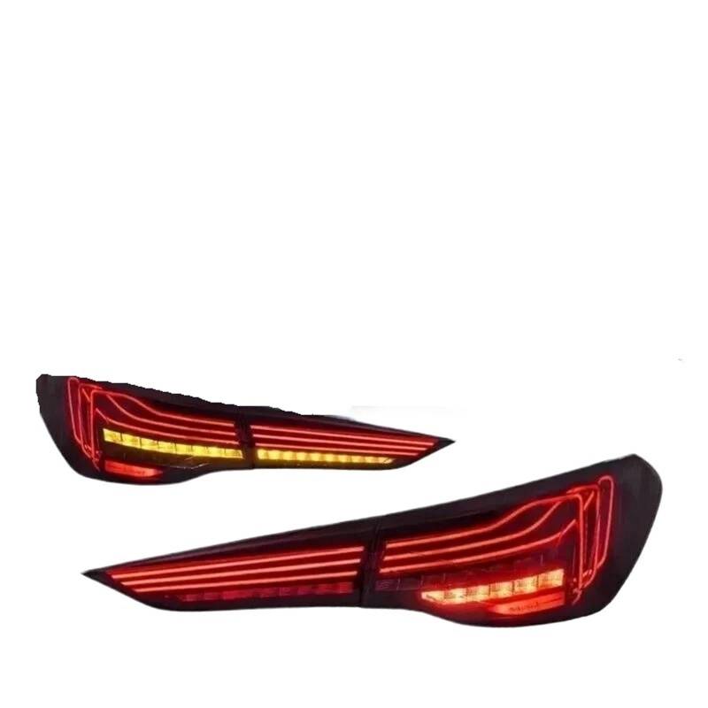 Rücklichtmontage Rücklicht-Baugruppe dynamisches Rücklicht für 2020–2023 4er G22 G23 G26 G82 M4 CSL Bremslicht-Rückfahrlicht(European version red) von Generisch