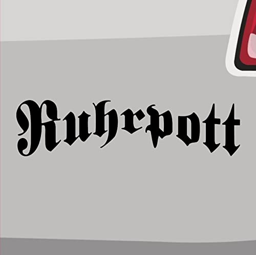 Ruhrpott Aufkleber Schriftzug -6 Größen 21 Farben- Köln Pott Sticker Bochum NRW von Generisch