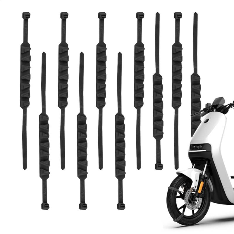 Rutschfeste Schneeketten – Anti-Rutsch-Schneereifengurte, Motorrad-Reifenketten, rutschfeste Reifenkabel, wiederverwendbare Winterreifengurte, Sicherheitsketten für , Schnee, Schlamm, Sand von Generisch