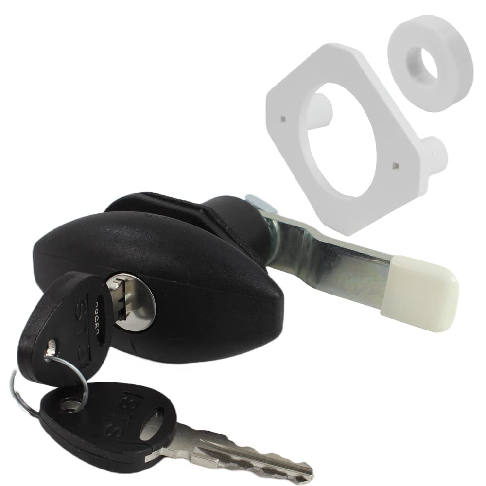 STS Push Lock Klappenschloss Ellipse klein schwarz für z.B. Serviceklappe Wohnwagen Wohnmobil Caravan Boot STS Push Lock Klappenschloss Ellipse klein schwarz für z.B. Serviceklappe Wohnwagen Wohnmobil Caravan Boot von Generisch