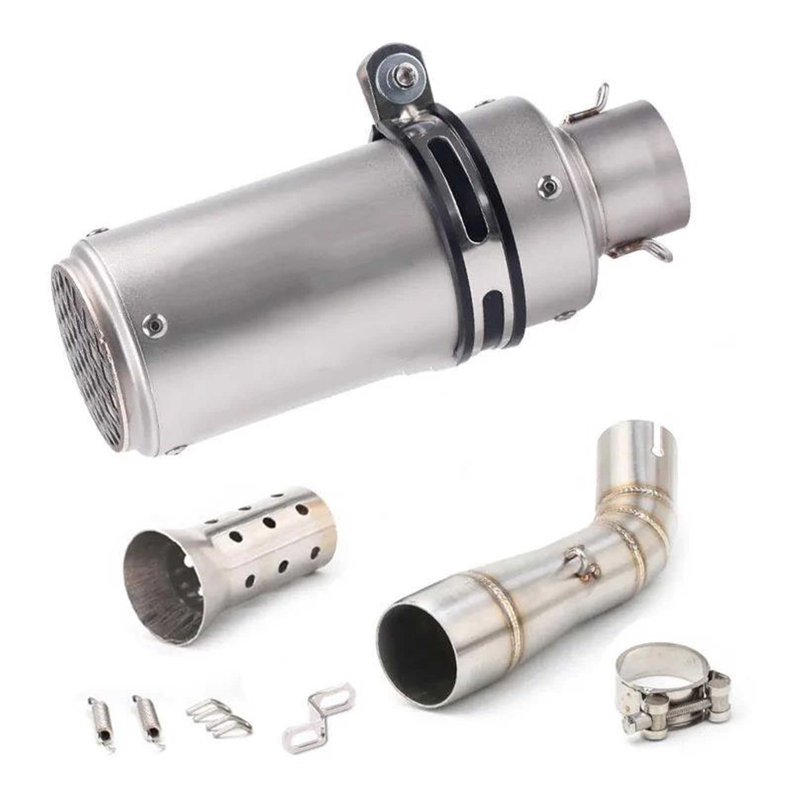 Schalldämpfereinsätze Motorrad Auspuff Schalldämpfer Kopf Mittleren Anschluss Rohr Geeignet Für Benelli Für Leoncino 250 502c TRK502C(Style 5) von Generisch