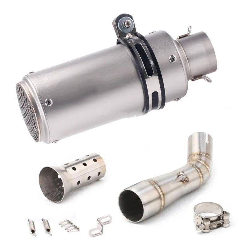 Schalldämpfereinsätze Motorrad Auspuff Schalldämpfer Kopf Mittleren Anschluss Rohr Geeignet Für Benelli Für Leoncino 250 502c TRK502C(Style 5) von Generisch