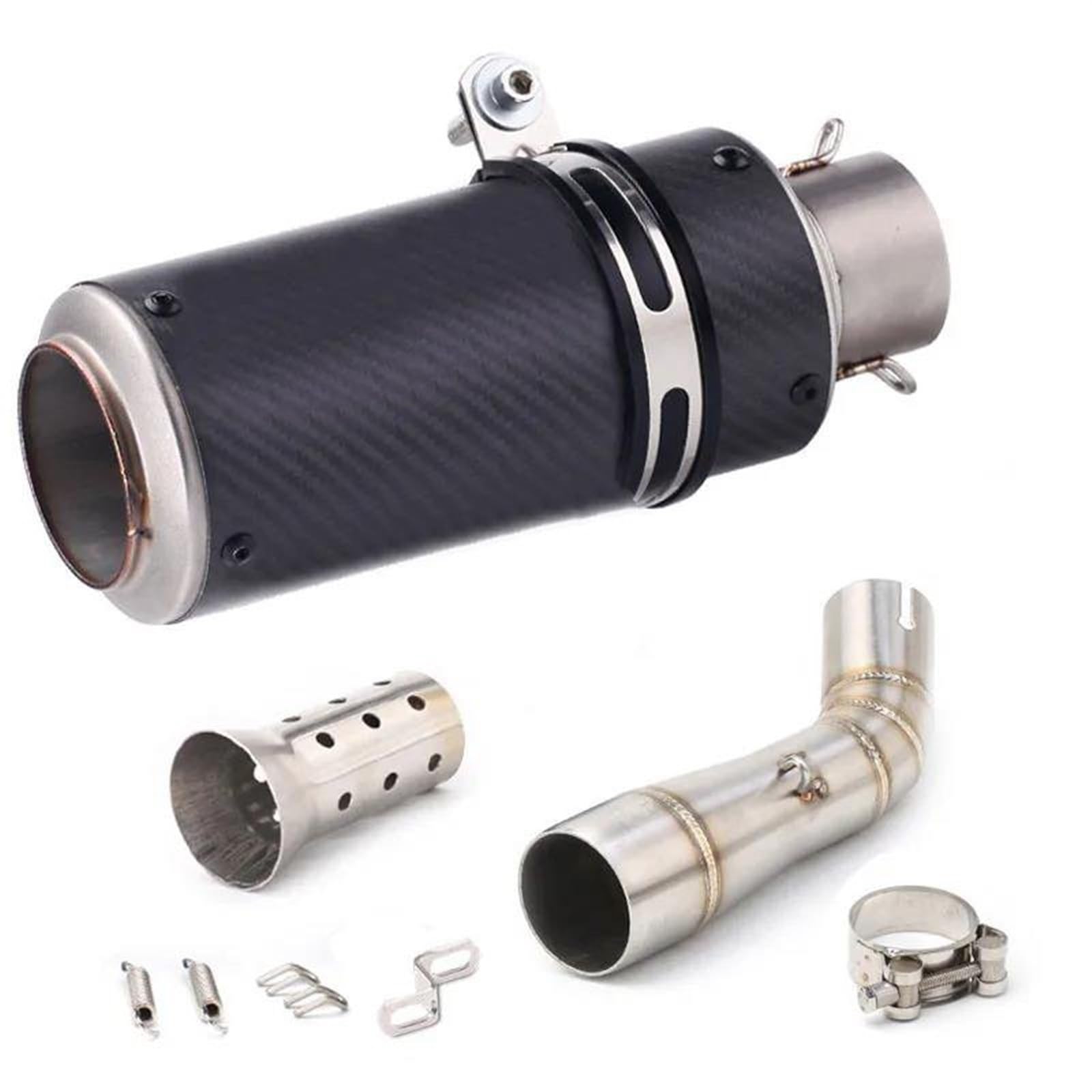 Schalldämpfereinsätze Motorrad Auspuff Schalldämpfer Kopf Mittleren Anschluss Rohr Geeignet Für Benelli Für Leoncino 250 502c TRK502C(Style 6) von Generisch