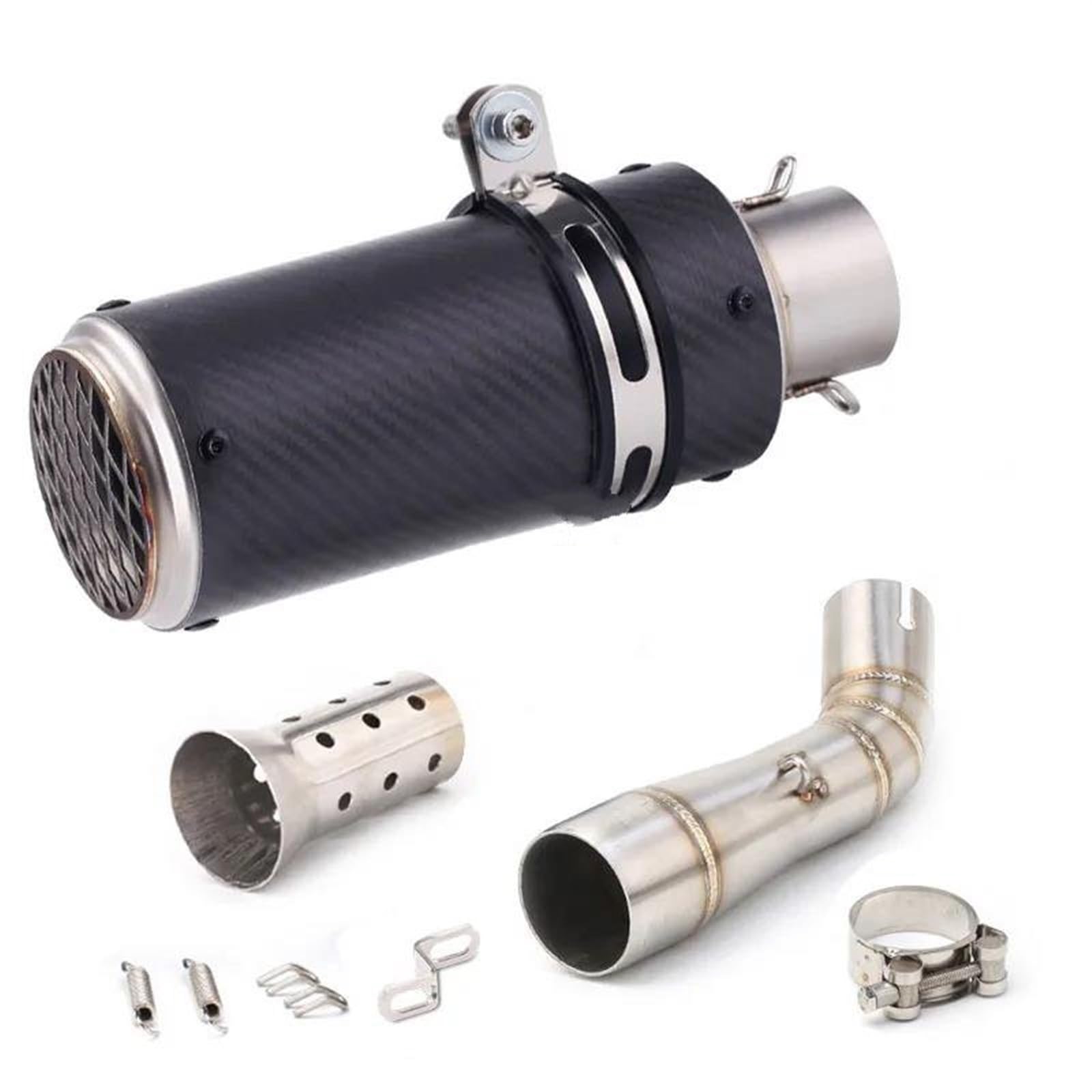 Schalldämpfereinsätze Motorrad Auspuff Schalldämpfer Kopf Mittleren Anschluss Rohr Geeignet Für Benelli Für Leoncino 250 502c TRK502C(Style 7) von Generisch