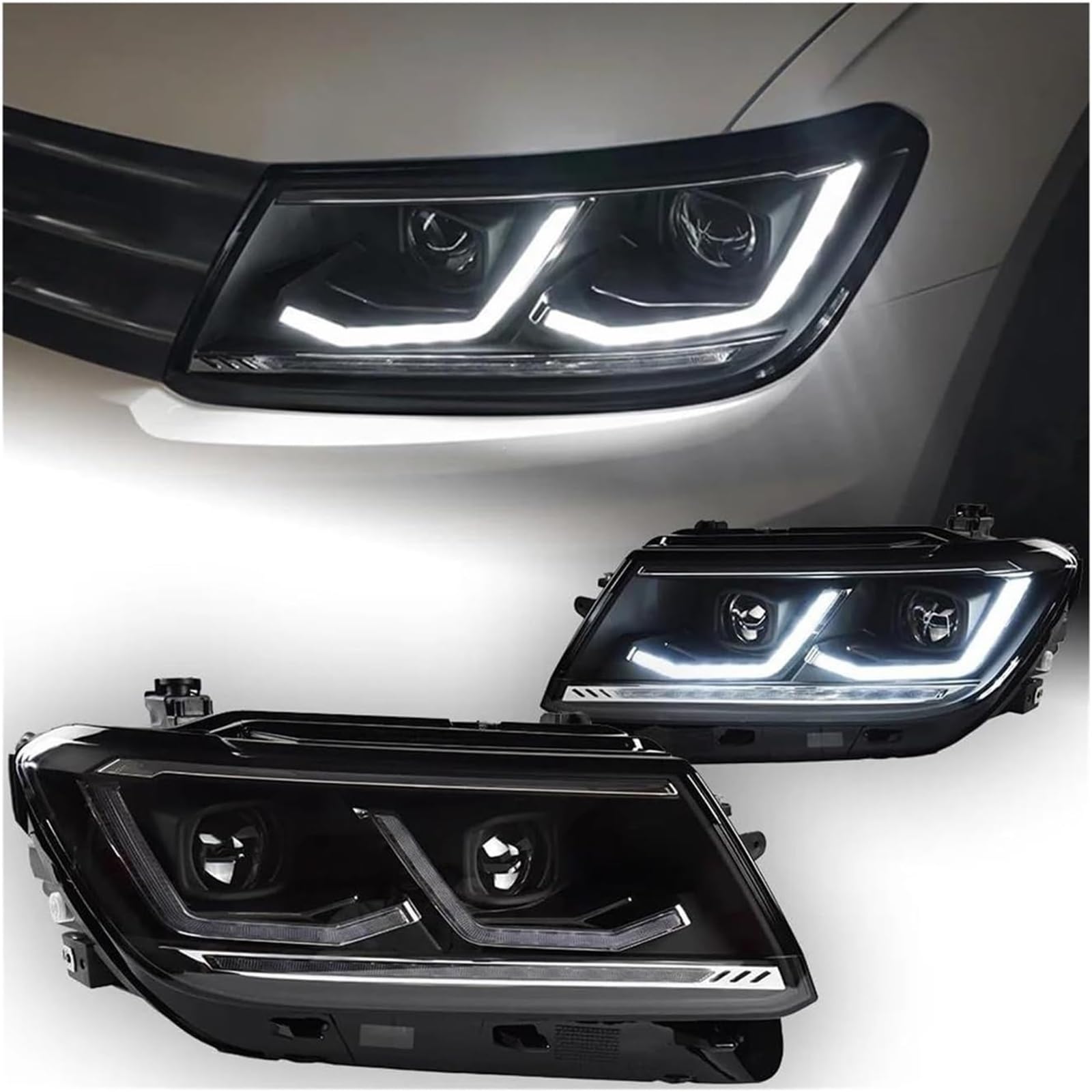 Scheinwerfer Auto Kopf Lampe Für VW Für Tiguan 2017-2020 Auto Lichter Scheinwerfer Projektor Objektiv Dynamische Für Signal DRL Autoscheinwerfer Scheinwerfer Auto Kopf Lampe Für VW Für Tiguan 2017-2020 Auto Lichter Scheinwerfer Projektor Objektiv Dynamische Für Signal DRL Autoscheinwerfer von Generisch