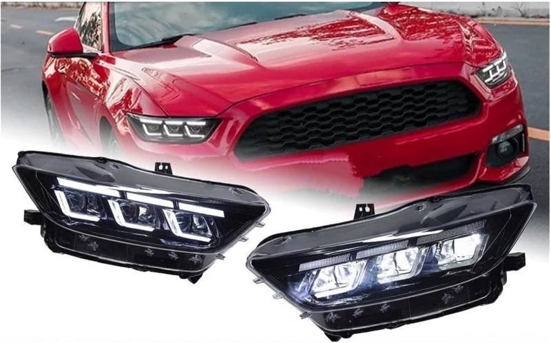 Scheinwerfer Autoscheinwerfer für Ford für Mustang 2015 2016 2017 Autoscheinwerfer Scheinwerfer Drl Projektorlinse Autoscheinwerfer von Generisch