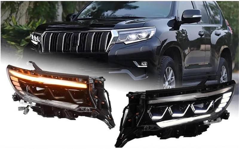 Scheinwerfer Autoscheinwerfer für Toyota für Prado 2017-2021 Autoscheinwerfer Drl Dynamisches Signalprojektorobjektiv Autoscheinwerfer von Generisch