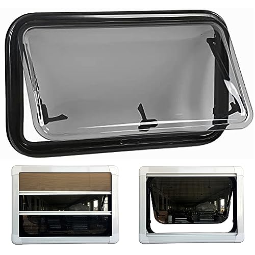 Schiebefenster für Wohnmobile, Rahmen aus Aluminiumlegierung mit Acryl-Isolierglas und Vorhang, für verbesserte Belüftung und Privatsphäre Schiebefenster für Wohnmobile, Rahmen aus Aluminiumlegierung mit Acryl-Isolierglas und Vorhang, für verbesserte Belüftung und Privatsphäre von Generisch