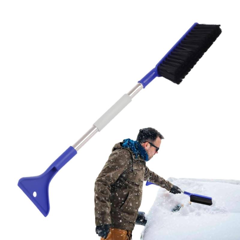 Schneebürste für Auto, Auto Schneeschaufel Bürste, Schneeräumer Bürste, Langstiel Schneebürste, Eiskratzer für Windschutzscheibe, Auto Windschutzscheibenbürste, Winter Auto Schneebürste von Generisch