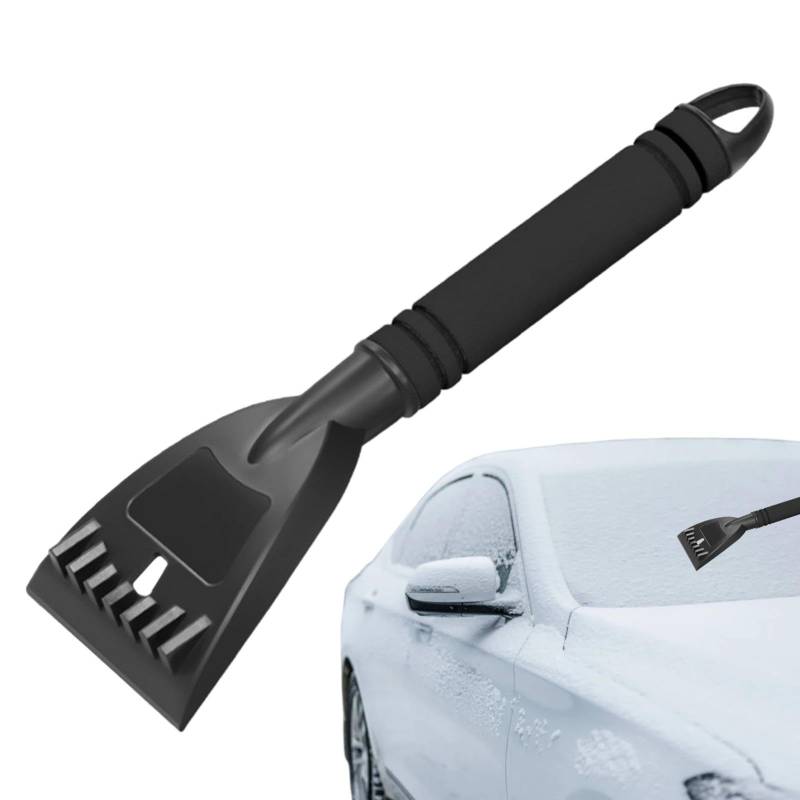Schneeschaber – 32 cm Auto-Eisschaber – Schnee-Eiskratzer für Auto-Windschutzscheibe und Fenster, Schnee-Eiskratzer mit ergonomischem Schaumstoffgriff von Generisch