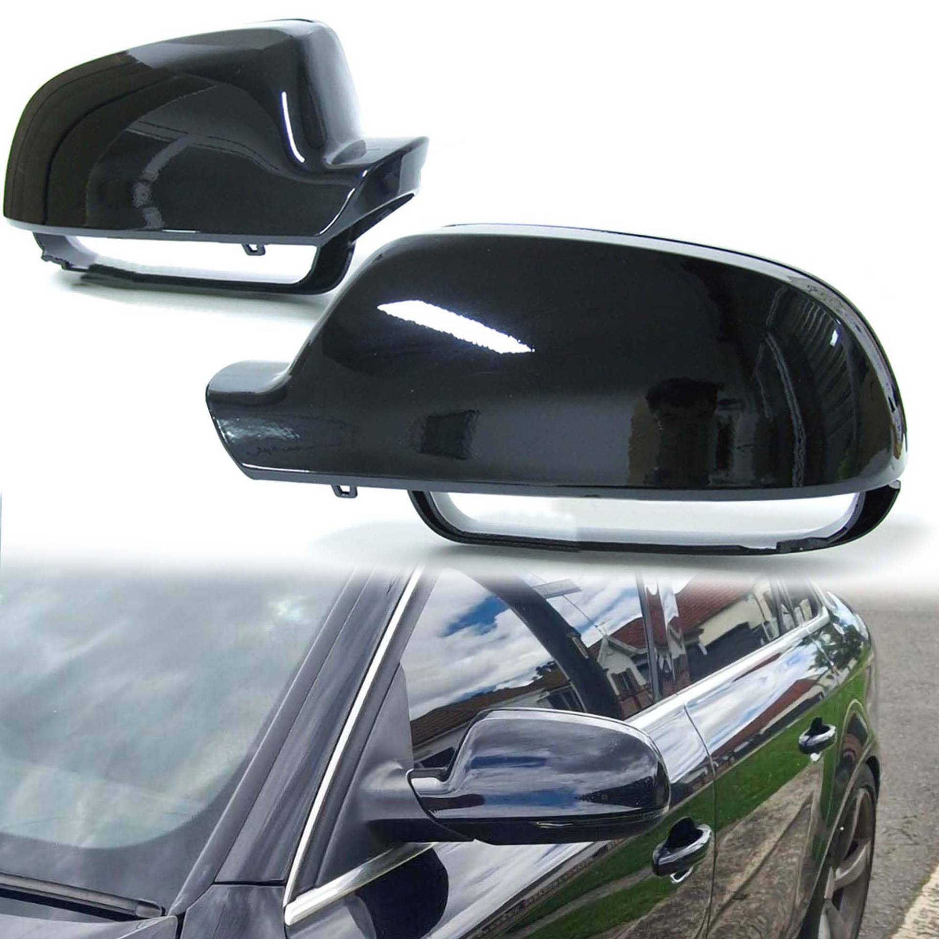 Schwarz Außenspiegel Rückspiegel Abdeckkappe Spiegelkappen für Audi A4 B8 S4 RS4 2011-2015 / A3 8P 2010-2013 A5 8T 2011-2016 Schwarz Außenspiegel Rückspiegel Abdeckkappe Spiegelkappen für Audi A4 B8 S4 RS4 2011-2015 / A3 8P 2010-2013 A5 8T 2011-2016 von Generisch