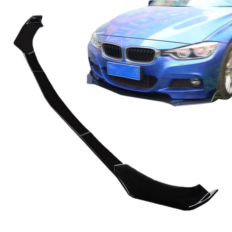Schwarze Vorderbumperlippe - Spoiler für das vordere, Autos für Anfänger, Profis, Frontsplitter für Autos | Frontsplitter mit Wasserdichten verstellbaren, Einfache Installation Frontsplitte von Generisch