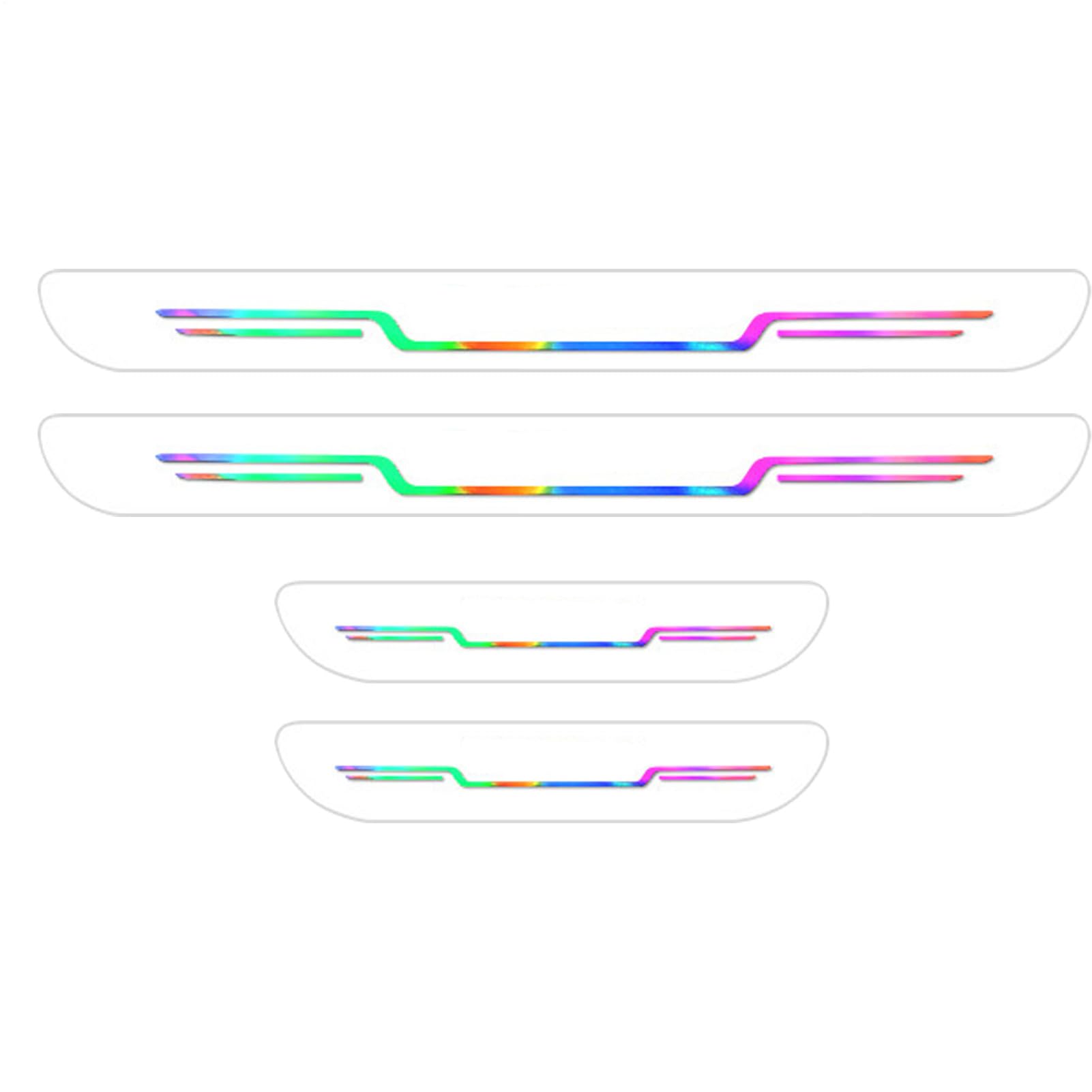 Schwellenschutz, Schwellenschutz, 4 x bunte, kratzfeste Auto-Aufkleber für Fahrzeuge, Autotreppen, LKW, Dekoration, Schutz Schwellenschutz, Schwellenschutz, 4 x bunte, kratzfeste Auto-Aufkleber für Fahrzeuge, Autotreppen, LKW, Dekoration, Schutz von Generisch