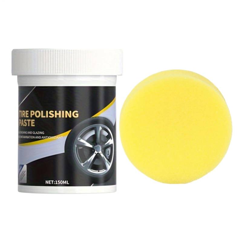 Shine Pney Coating - Reifen Shine Dressing | Reifenbeschichtung | Autoreifen Wachsaufhellung Schwarz | 150 ml Politur der Reifenpaste von Generisch