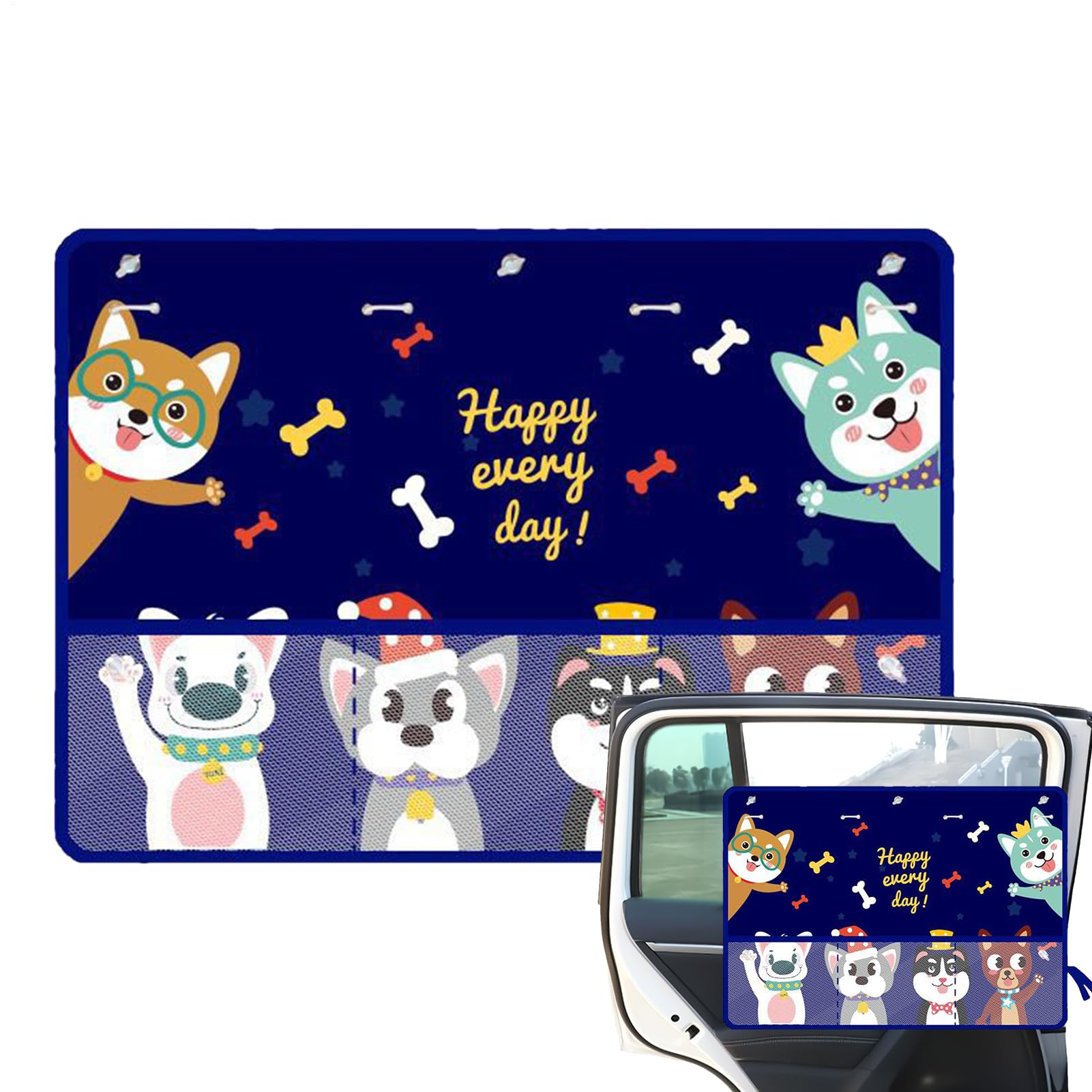 Sichtschutzvorhänge Für Autos - Autofenster-Abdeckung Mit Cartoon-Design - Universeller Sonnenblend-Schutz Für Auto LKW Wohnmobile Windschutzscheibe Sichtschutzvorhänge Für Autos - Autofenster-Abdeckung Mit Cartoon-Design - Universeller Sonnenblend-Schutz Für Auto LKW Wohnmobile Windschutzscheibe von Generisch