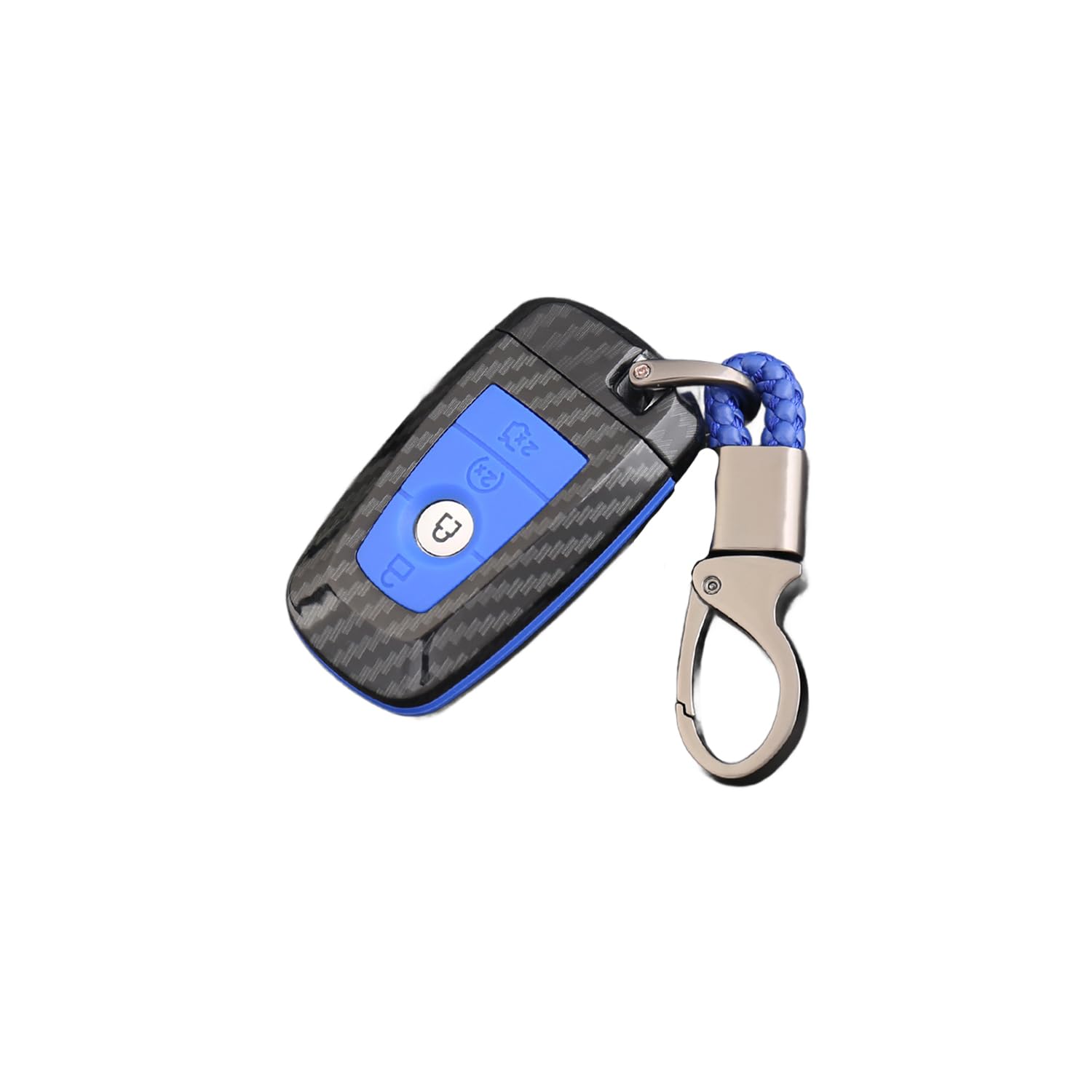 Silicone Autoschlüssel Hülle passt für Ford Escape Escort Taurus Ecosport Focus Edge Mondeo Schlüsselhülle Schutzcover mit Schlüsselanhänger Auto Zubehör,Blue-H Silicone Autoschlüssel Hülle passt für Ford Escape Escort Taurus Ecosport Focus Edge Mondeo Schlüsselhülle Schutzcover mit Schlüsselanhänger Auto Zubehör,Blue-H von Generisch