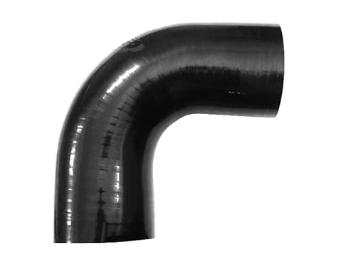 Silikonbogen 41mm, 90 Grad, schwarz, Ladeluftschlauch, Kühlerschlauch, Silikonschlauch von Boost Products