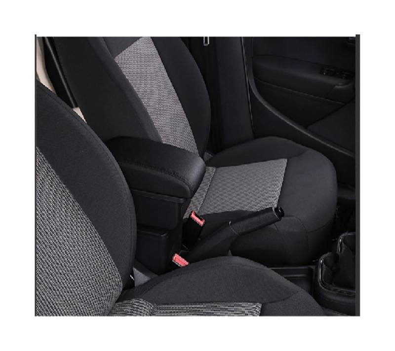 Sitz-Armlehnen-Boxanzug Armlehnenbox Auto-Armlehnenbox Dedizierter Multifunktions-USB für Toyota für Yaris Hybrid 2015 2016 2017 2018 2019 2020 2021(B2,Schwarz) von Generisch