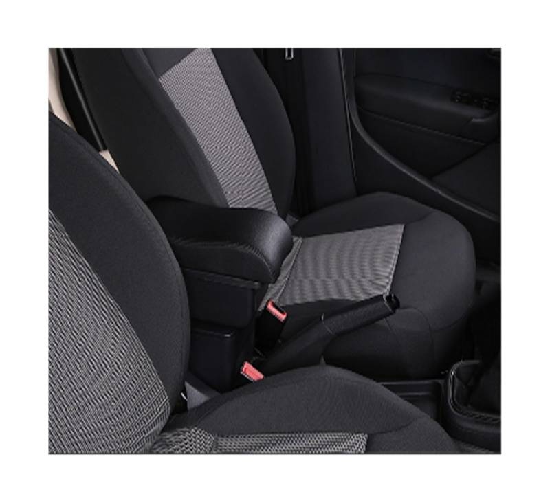 Sitz-Armlehnen-Boxanzug Auto Armlehne Box Interne Modifikation USB Auto Zubehör Armlehne Box für Nissan Note(A3,Schwarz) von Generisch