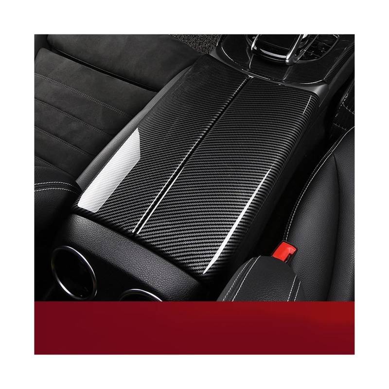 Sitz-Armlehnen-Boxanzug Autoinnenausstattung Mittelarmlehne Box Konsolenbox Aufbewahrungsbox Verkleidungsabdeckung für Mercedes für Benz E-Klasse W213 2016 2017 2018 2019 2020(E Class W213 Carbon) von Generisch