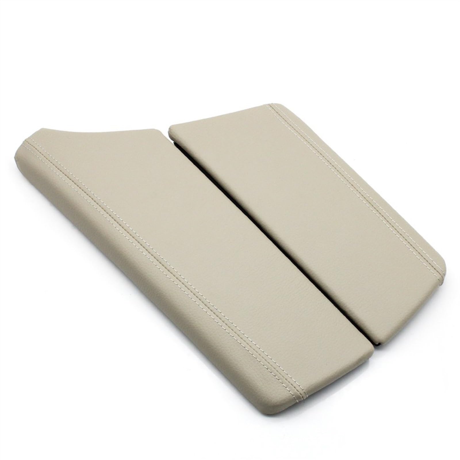 Sitz-Armlehnen-Boxanzug Für BMW 5 Series F10 F11 F18 2010-2017 Mittelkonsole Armlehne Fall Abdeckung Leder Aufbewahrungsbox Deckel Ersatz(Oyster,Armrest Cover) von Generisch