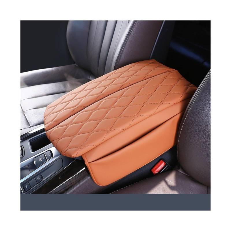 Sitz-Armlehnen-Boxanzug Für BMW X5 F15 X6 F16 2014-2018 Auto Mittelkonsole Armlehne Box Abdeckung Pad Leder Ellenbogenstütze Armlehne Kissen(1) von Generisch