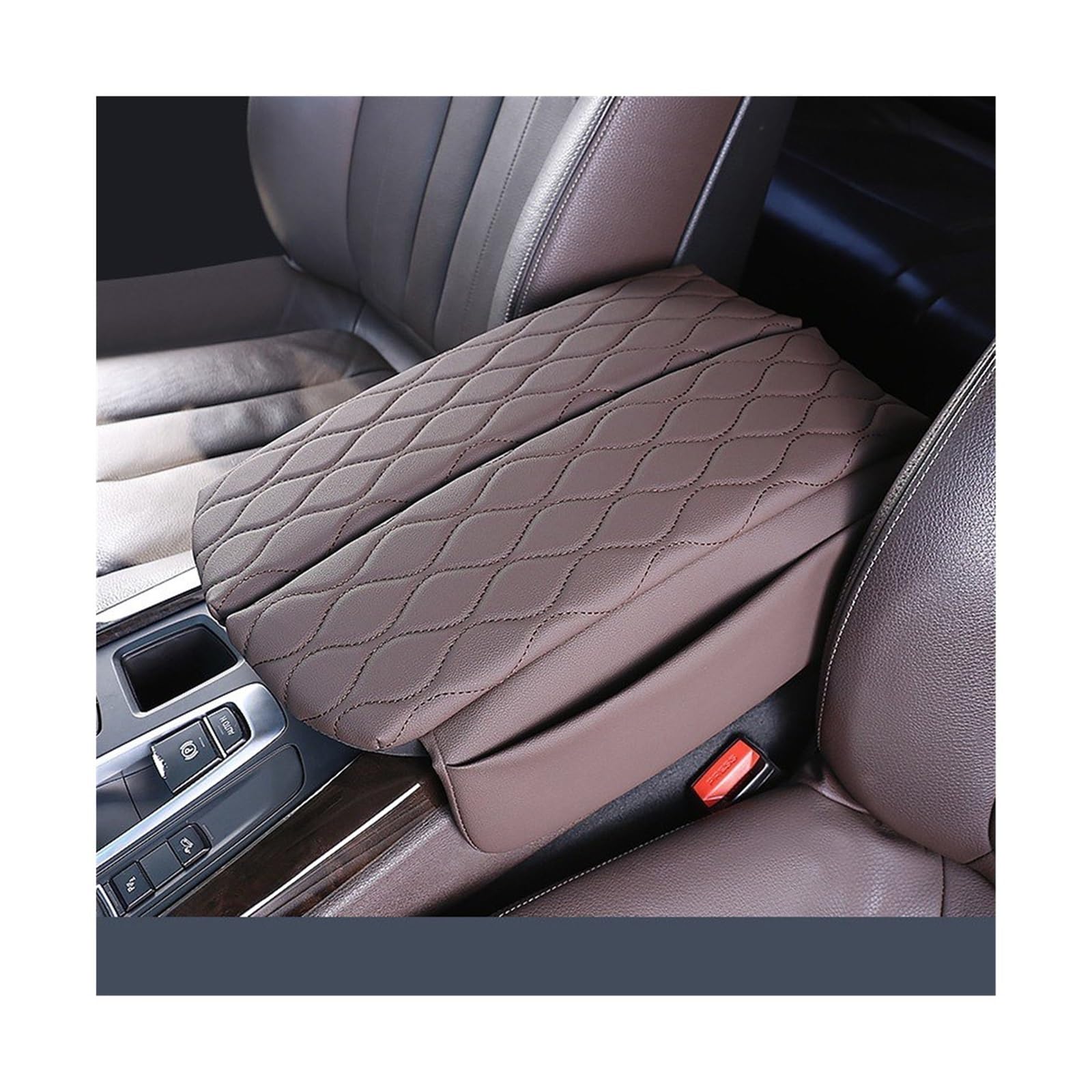 Sitz-Armlehnen-Boxanzug Für BMW X5 F15 X6 F16 2014-2018 Auto Mittelkonsole Armlehne Box Abdeckung Pad Leder Ellenbogenstütze Armlehne Kissen(2) von Generisch