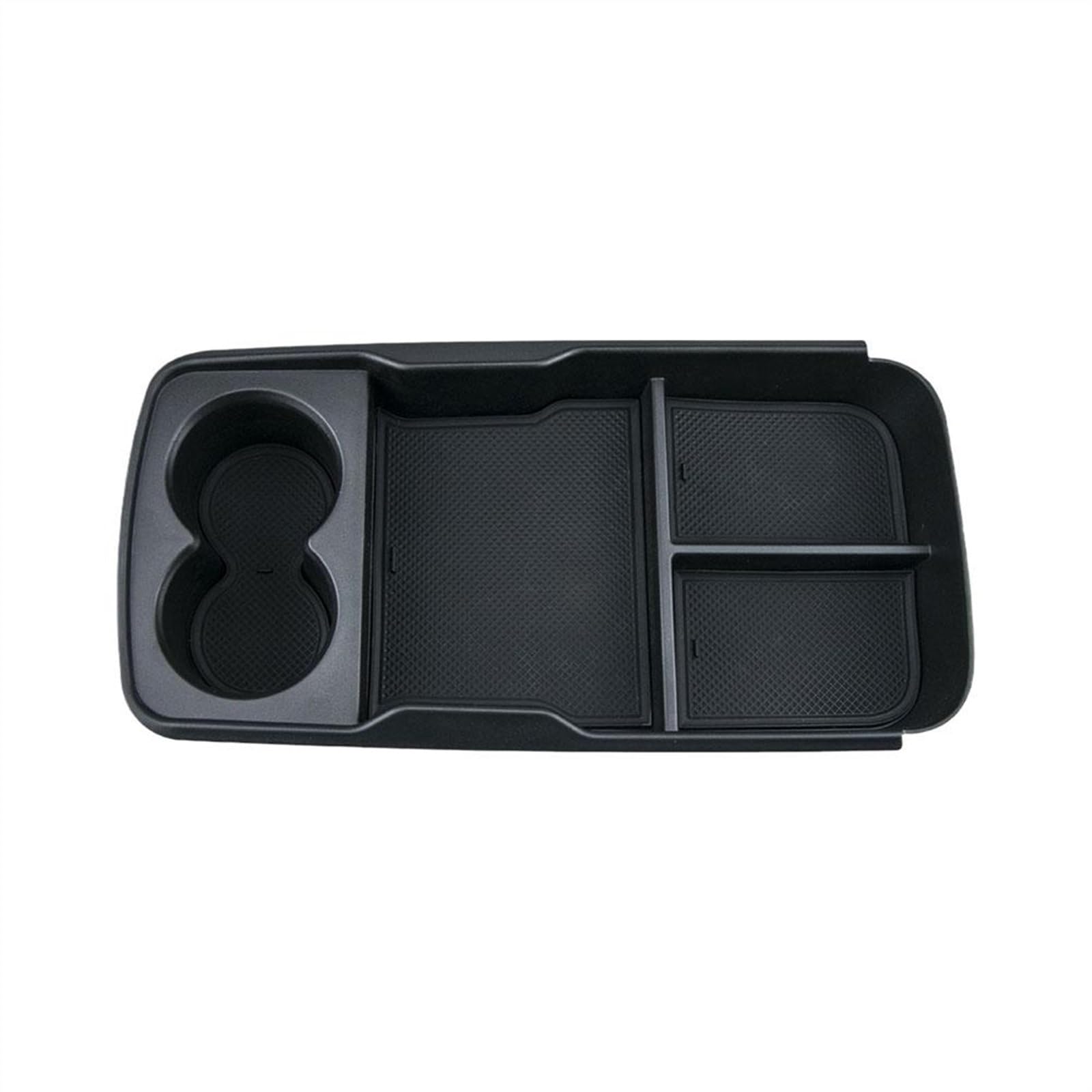 Sitz-Armlehnen-Boxanzug Für Kia EV6 2022 2023 Armlehne Konsole Zentrale Lagerung Box Wasser Tasse Lagerung Box Auto Innen(Schwarz) von Generisch