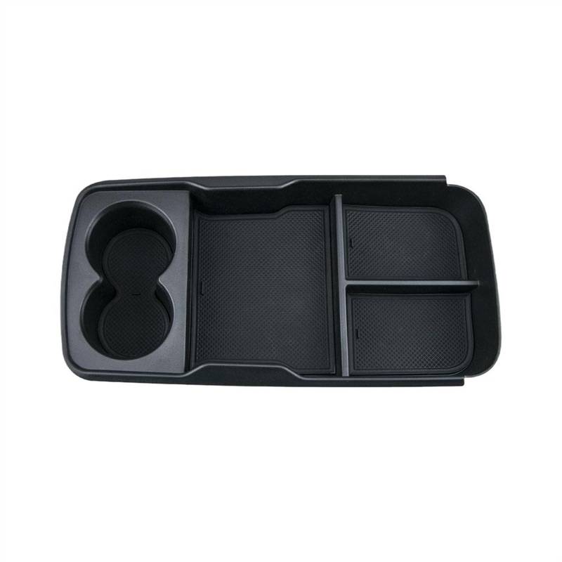 Sitz-Armlehnen-Boxanzug Für Kia EV6 2022 2023 Armlehne Konsole Zentrale Lagerung Box Wasser Tasse Lagerung Box Auto Innen(Schwarz) von Generisch