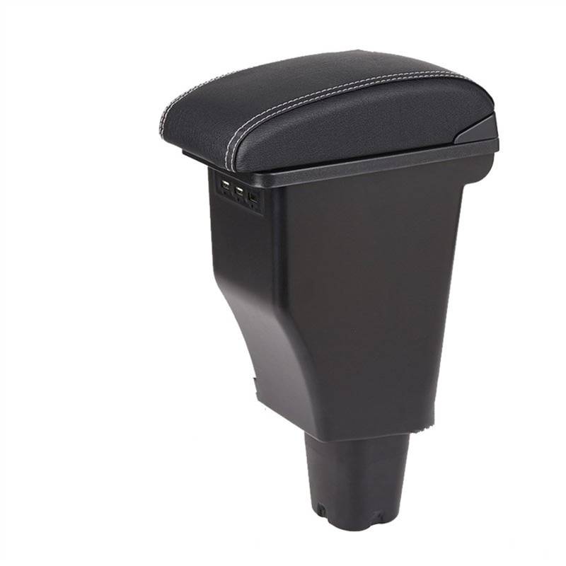 Sitz-Armlehnen-Boxanzug Für Kia für Picanto 2008-2020 Armlehnenbox Autoarmlehne Innenteile Spezielle Nachrüstteile Center Storage Box(B3 White line Corium) von Generisch