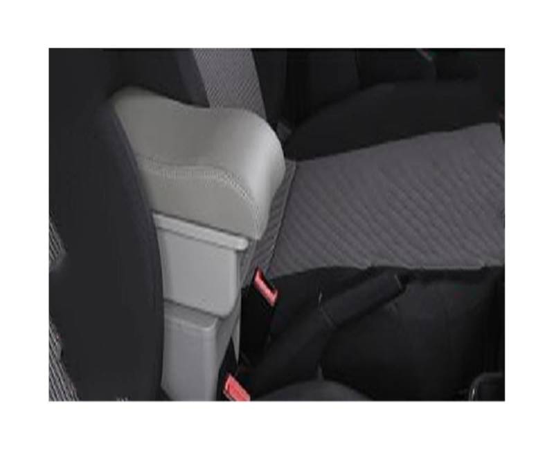 Sitz-Armlehnen-Boxanzug Für Opel für Corsa F 2020 2021 2022 Autoarmlehne Zentrale Aufbewahrungsbox für Mit USB-Innenausstattung Autozubehör Armlehnenbox(B gray 3USB) von Generisch