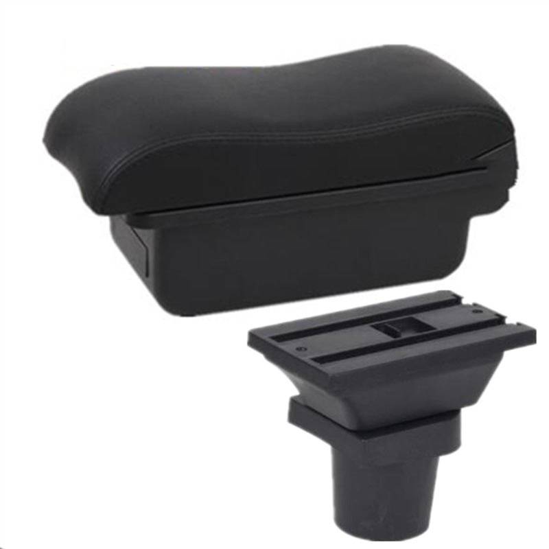 Sitz-Armlehnen-Boxanzug Für Opel für Corsa F 2020 2021 2022 Autoarmlehne Zentrale Aufbewahrungsbox für Mit USB-Innenausstattung Autozubehör Armlehnenbox(C black line 7USB) von Generisch