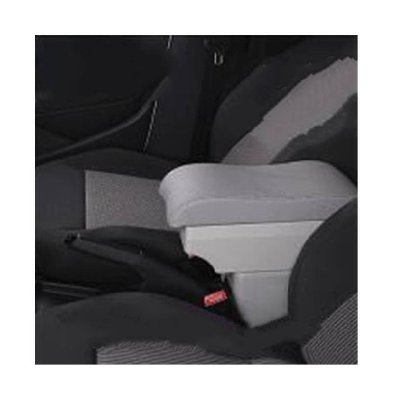 Sitz-Armlehnen-Boxanzug Für Opel für Corsa F 2020 2021 2022 Autoarmlehne Zentrale Aufbewahrungsbox für Mit USB-Innenausstattung Autozubehör Armlehnenbox(C gray 7USB) von Generisch