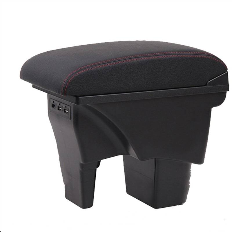 Sitz-Armlehnen-Boxanzug Für Suzuki für Vitara Armlehne Box Zentrale Lagerung Box Auto Zubehör Auto Armlehnen USB(A1Artificial leather) von Generisch