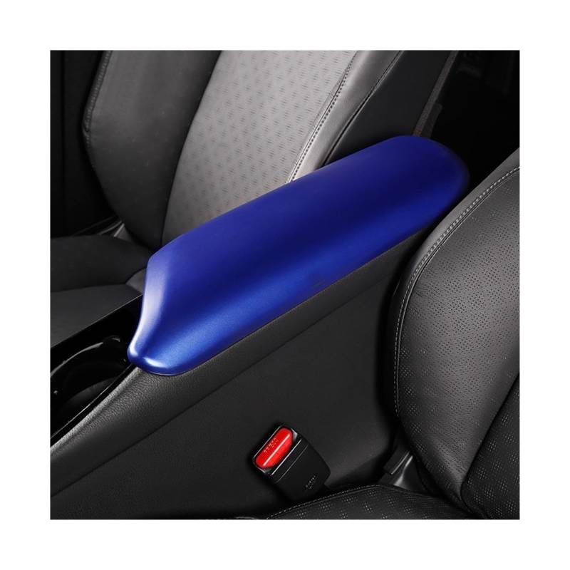 Sitz-Armlehnen-Boxanzug Für Toyota für CHR C-HR 2017-2020 Armlehne Fach Abdeckung Zentrale Hand Box für Schutzhülle Kissen Abdeckung Innen(Blau) von Generisch