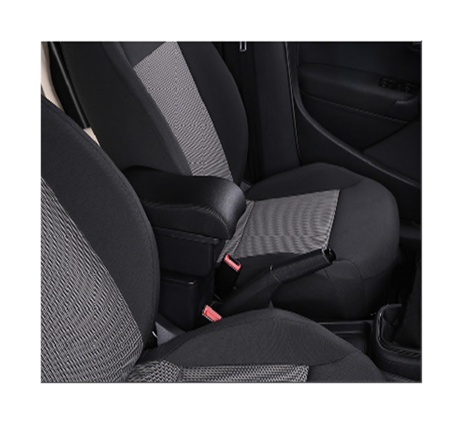 Sitz-Armlehnen-Boxanzug Für Toyota für Yaris Hybrid 2015 2016 2017 2018 2019 2020 2021 Armlehnenbox Autoarmlehnenbox Gewidmet Multifunktions-USB(A3,Schwarz) von Generisch