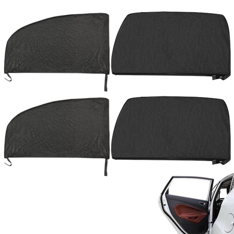 Sonnenschutz-Auto-Mesh-Bildschirm, Autofenster-Schattenbildschirm - Sichtschutznetz Für Kraftfahrzeuge - -Seitenfensternetz, Sonnenschutz Für Geländefahrzeuge, von Generisch