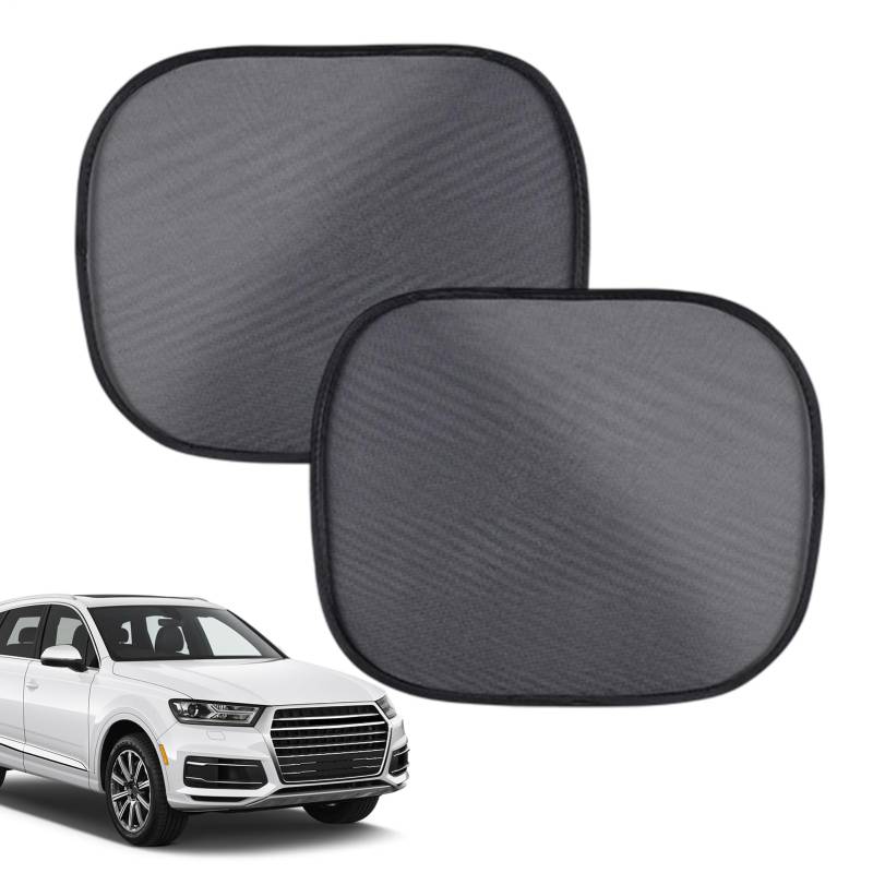 Sonnenschutz Für Autofenster,2er Set Mesh Fensterabdeckung für Fahrzeuge | Heckscheibenabdeckung, Hitzeschutz Für Camping & Roadtrips Mit Mesh Sonnenschutz von Generisch