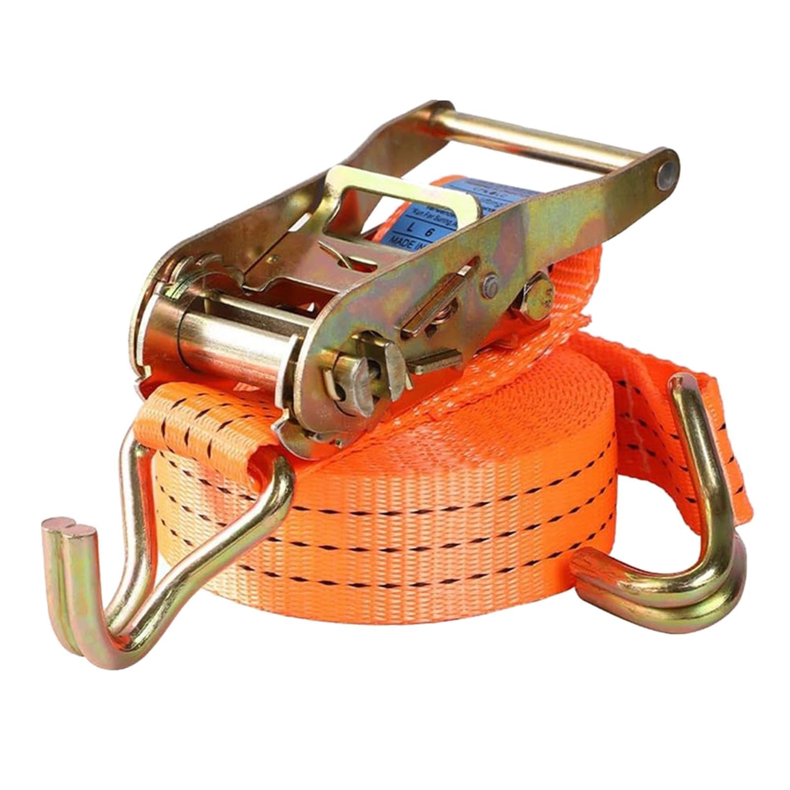 Spanngurte mit Ratschenspanner, LKW-Spanngurte mit J-Haken, verstellbares Bremsseil mit Gurtspanner für Van, Anhänger, Fracht, Motorrad Spanngurte mit Ratschenspanner, LKW-Spanngurte mit J-Haken, verstellbares Bremsseil mit Gurtspanner für Van, Anhänger, Fracht, Motorrad von Generisch