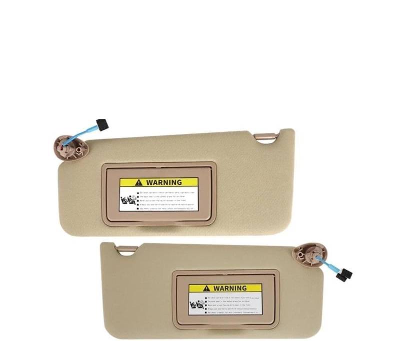 Spiegel Sonnenblende Für Accord für Coupe für Limousine 2008-2012 Beige Sonnenblende Links Rechts Seite Vorne Sonnenschirm(Left and Right) von Generisch
